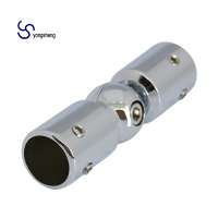 Stainless Steel Bathroom Hardware Accessories  360 Degree Glass Tube Connector