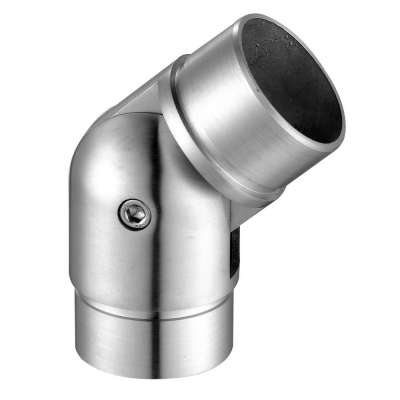 Stainless Steel Round Tube Connector Square Tube Adjustable Flush Angle For Balustrade Handrails