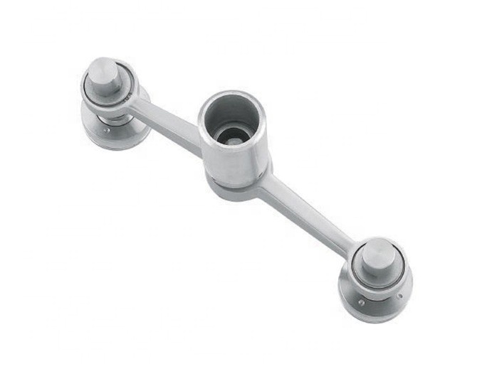 2 Way 180 degree CC 200mm Stainless Steel Spider Glass Fittings