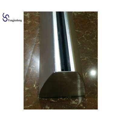 Aluminium Handrail Profiles for Aluminum Channel Glass Balcony Railing