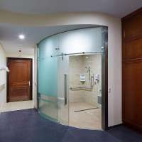 stainless steel shower room sliding door accessories with handle